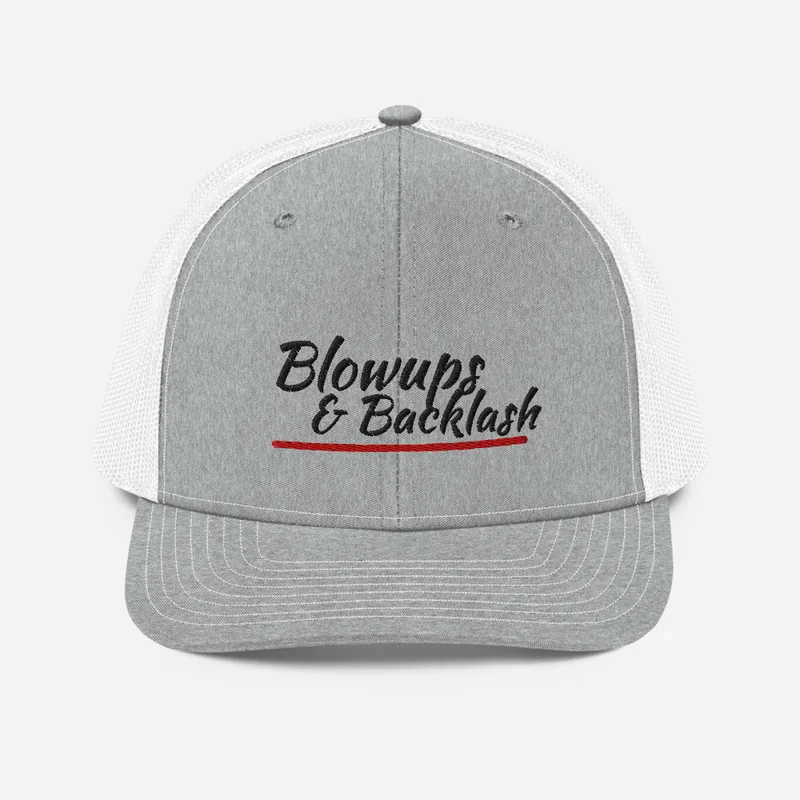 B&B Trucker Cap in Heather Grey/White