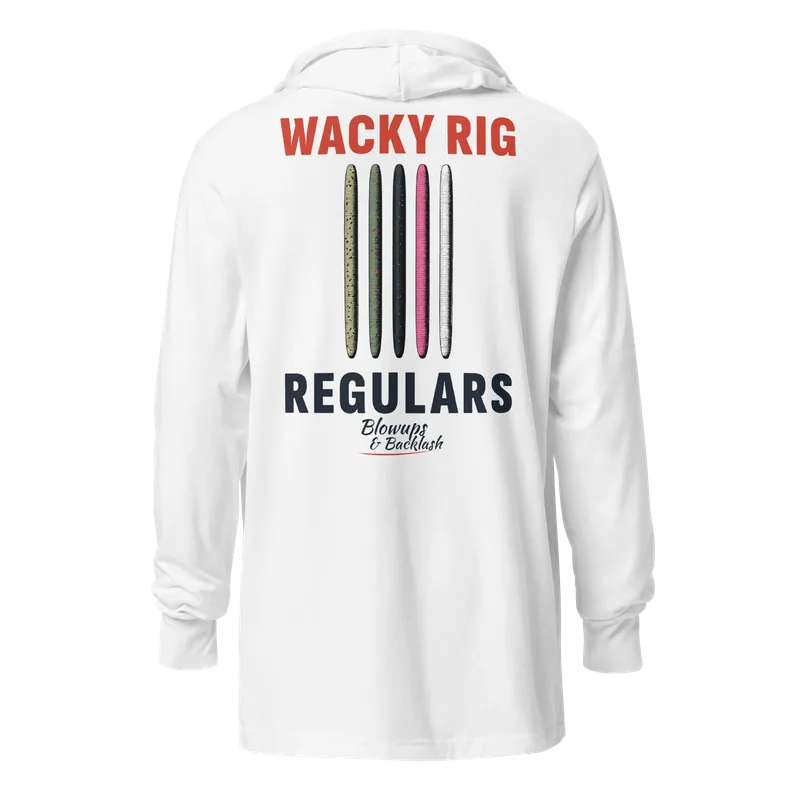Wacky Rig Hooded Shirt in White, back