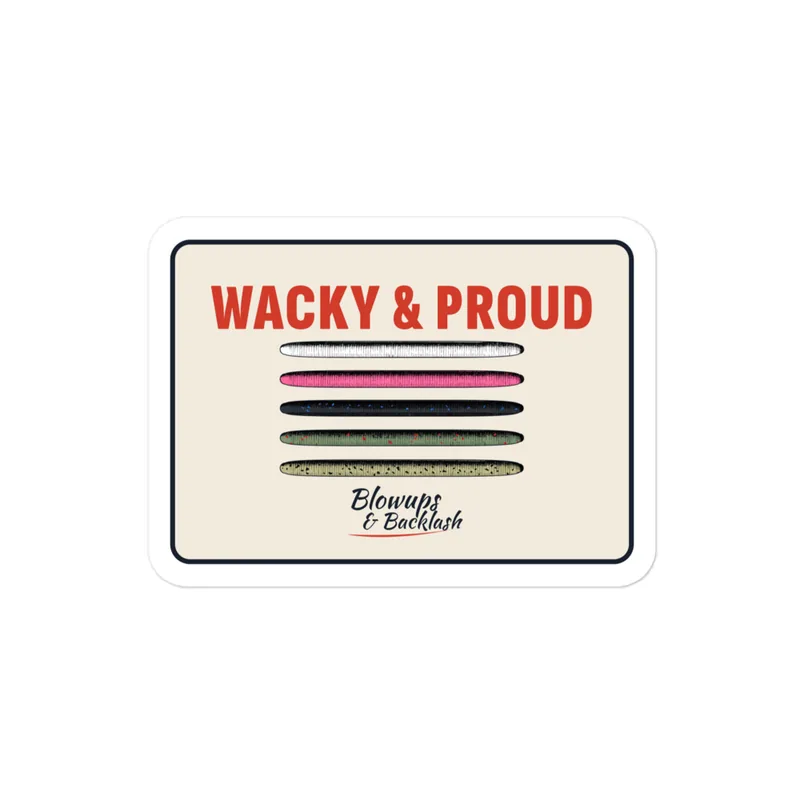 Wacky Sticker in White
